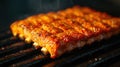 A Delicious BBQ Ribs on the Grill Royalty Free Stock Photo