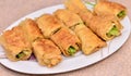 Delicious bean curd rolls dish