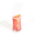 Delicious and beautiful cocktail on a white background. Royalty Free Stock Photo