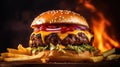 delicious beef burger food photograph