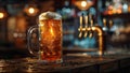 Delicious Beer Lager Drink Mead Tavern Alcohol Drinking Good Times Local Bar Royalty Free Stock Photo