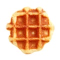 Delicious Belgian Liege Waffle isolated on transparent backdrop