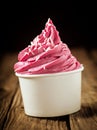 Delicious berry frozen yoghurt or sorbet Royalty Free Stock Photo