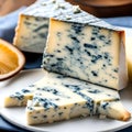 Delicious blue cheese - ai generated image