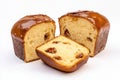 Delicious borodinsky bread showcasing rich texture and flavor on a white background Royalty Free Stock Photo