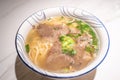 A delicious bowl of beef ramen Royalty Free Stock Photo