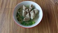 Delicious Bowl of Indonesian Meatball Soup (Bakso)