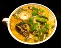 Delicious bowl of spicy Curry Laksa Soup
