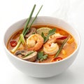 Tom Yum Goong isolated on white background