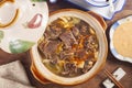 Braised mutton hot pot. Royalty Free Stock Photo