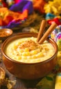 Brazilian Corn Pudding (Curau) with Cinnamon and Spices Royalty Free Stock Photo