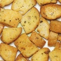 Delicious bread croutons Royalty Free Stock Photo