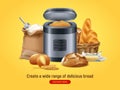 Delicious Bread Machine Background