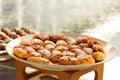 Delicious breads cocktail in party on the buffet line