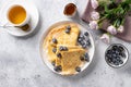 delicious breakfast for mothers day, womens day Royalty Free Stock Photo