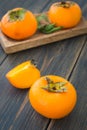 Delicious bright solid persimmons