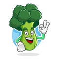 Delicious broccoli mascot, broccoli character, broccoli cartoon