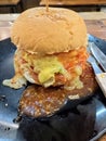 Delicious burger to fill your empty stomach