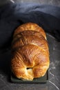 Delicious buttery traditional croissants