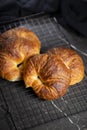 Delicious buttery traditional croissants