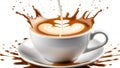 Delicious cappuccino, hot espresso delight. Frothy milk, morning aroma, Italian cafe love Royalty Free Stock Photo