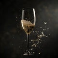 delicious cava cup floating in the air, professional food photography, studio background, advertising photography, cooking ideas