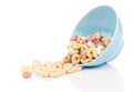 Delicious Cheerios Oat Cereal in bowl Royalty Free Stock Photo