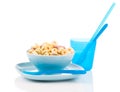 Delicious Cheerios Oat Cereal in bowl Royalty Free Stock Photo