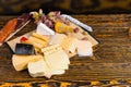 Delicious cheeseboard on a buffet table