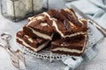 Delicious cheesecake chocolate brownies