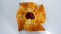 Delicious cherry Danish pastry Royalty Free Stock Photo