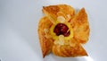 Delicious cherry Danish pastry Royalty Free Stock Photo