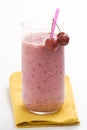 A delicious cherry milkshake