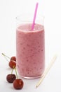 A delicious cherry milkshake