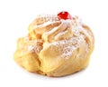 Delicious Cherry puff pastry with powdered sugar