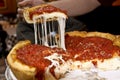 Delicious Chicago Deep Dish Pizza Royalty Free Stock Photo