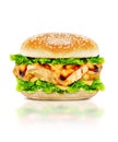 Delicious chicken burger