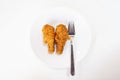 Delicious chicken fried and egg Royalty Free Stock Photo