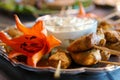 Delicious chicken kabob appetizers Royalty Free Stock Photo