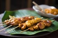 Delicious Chicken Satay with Authentic Presentation.