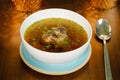 Delicious chicken soup Royalty Free Stock Photo