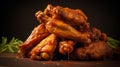 Delicious Chicken Wings With Smokey Garlic Flavor