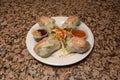 Shrimp Salad Rolls Royalty Free Stock Photo