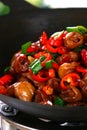 Delicious Chinese food fried dish - hot pepper sau