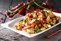 Delicious Chinese food, Kung Pao Chicken Royalty Free Stock Photo