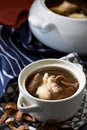 Delicious Chinese food, Mushroom Chicken Soup Royalty Free Stock Photo