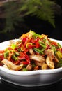 Delicious Chinese food, spicy duck tongue Royalty Free Stock Photo