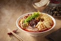 Delicious Chinese Guangxi Liuzhou cuisine, snail rice noodles Royalty Free Stock Photo