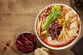 Delicious Chinese Guangxi Liuzhou cuisine, snail rice noodles