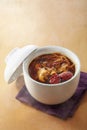 Delicious Chinese traditional stew, Cordyceps flower chicken soup
